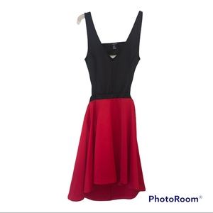 Red & Black Game Day Backless Dress | Forever 21